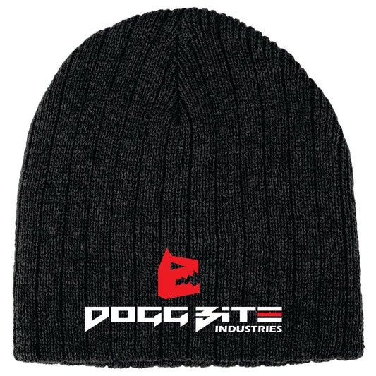 Cable knit beanie heather grey